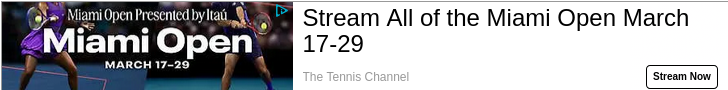The Tennis Channel campaigns first seen Mar 2026.