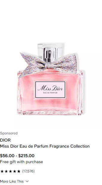 Miss Dior Eau de Parfum Advertising Profile See Their Ad Spend MediaRadar