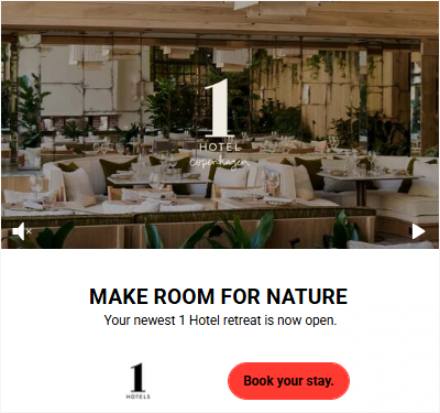 1 Hotels campaigns first seen Nov 2025.