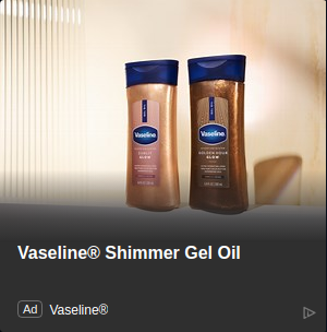 Vaseline campaigns first seen Oct 2025.