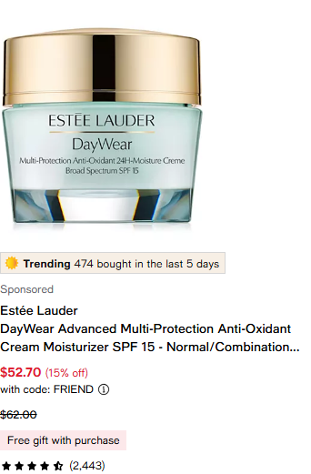 Estee Lauder Skincare campaigns first seen Jun 2025.