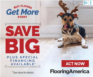 Flooring America campaigns first seen Dec 2025.