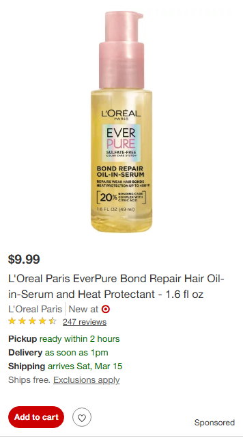 L'Oreal Paris campaigns first seen Mar 2025.