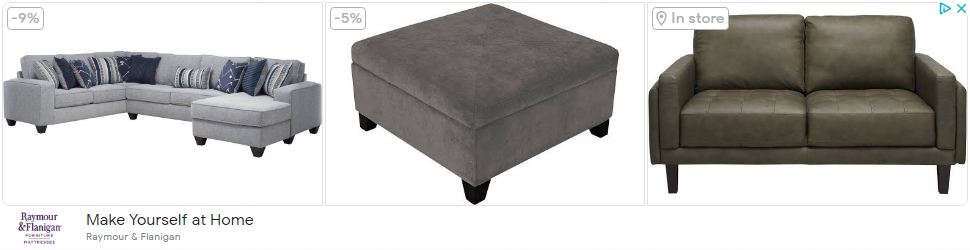 Raymours Furniture campaigns first seen Jan 2025.