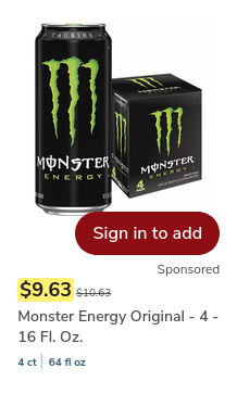Monster Energy campaigns first seen Jun 2025.