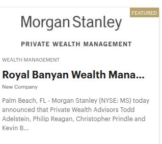 Morgan Stanley Wealth Management campaigns first seen Apr 2025.