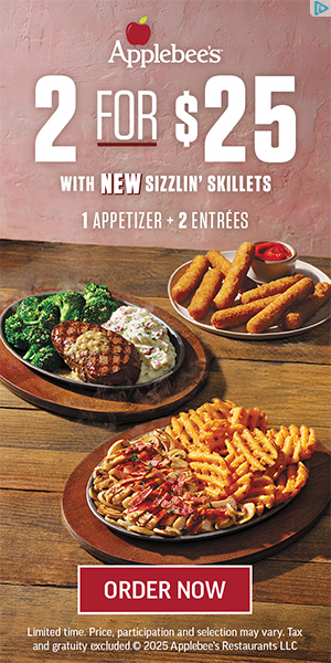 Applebee's Restaurants campaigns first seen Apr 2025.