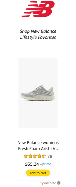 New Balance Athletics campaigns first seen Feb 2025.