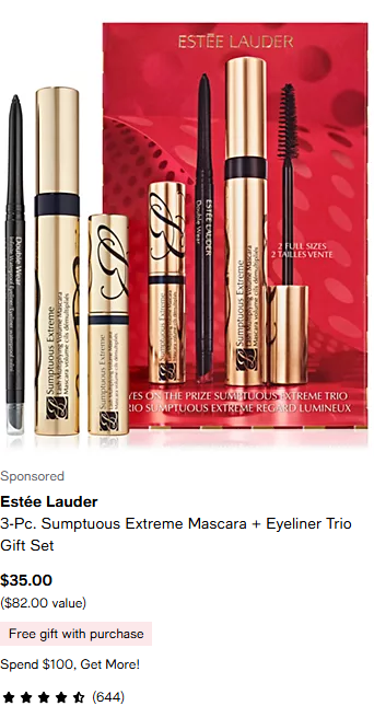 Estee Lauder Cosmetics campaigns first seen Nov 2025.