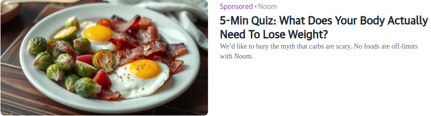 Noom campaigns first seen Apr 2025.