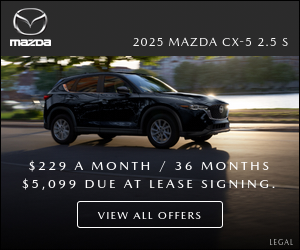 Mazda USA campaigns first seen Jan 2025.