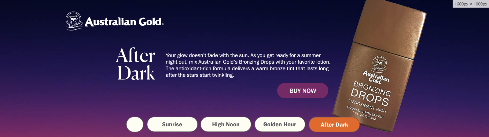 Australian Gold campaigns first seen Apr 2026.