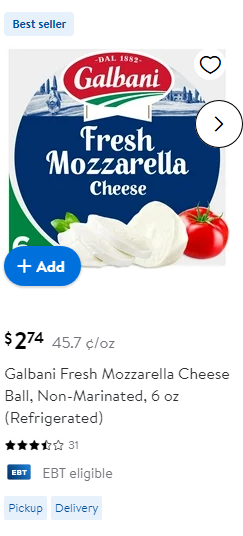 Galbani campaigns first seen Feb 2025.