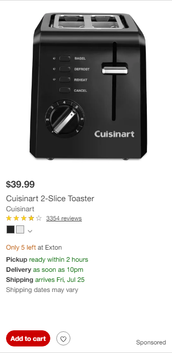 Conair campaigns first seen Jul 2025.