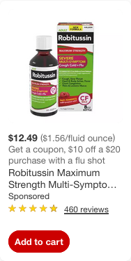 Robitussin campaigns first seen Oct 2025.