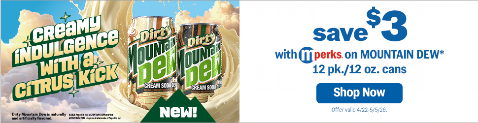 Mountain Dew campaigns first seen Apr 2026.