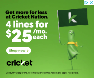 Cricket Communications campaigns first seen Jan 2025.