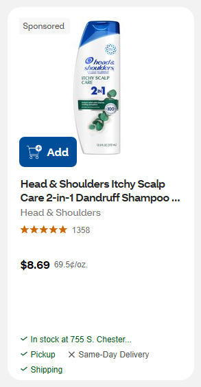 Head & Shoulders campaigns first seen Oct 2025.