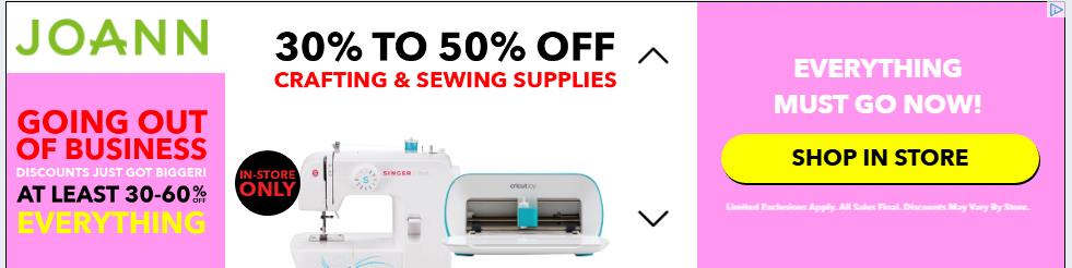 Jo-Ann Stores campaigns first seen Apr 2025.