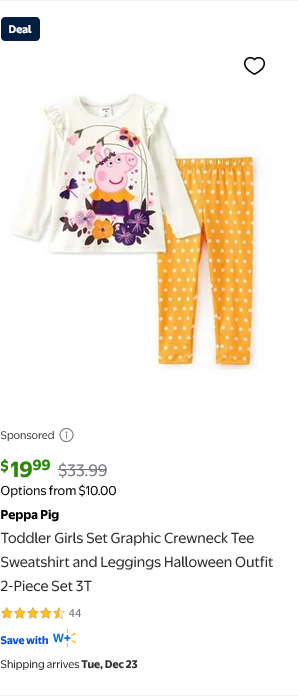 Peppa Pig campaigns first seen Dec 2025.