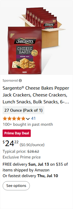 Sargento Foods campaigns first seen Jul 2025.