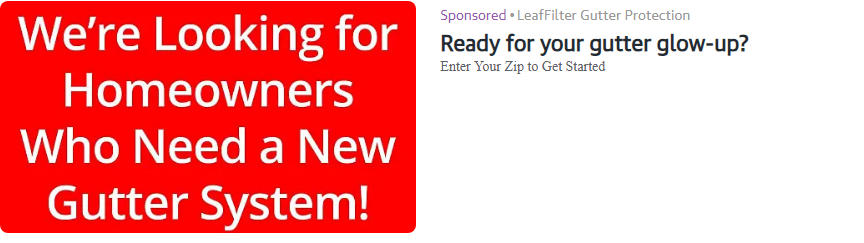 LeafFilter Gutter Protection campaigns first seen Aug 2025.