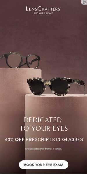 LensCrafters campaigns first seen Apr 2025.