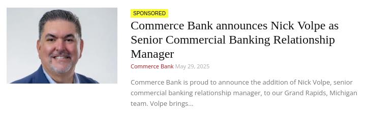Commerce Bancshares campaigns first seen Jul 2025.