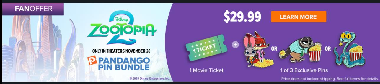 The Walt Disney Studios campaigns first seen Oct 2025.