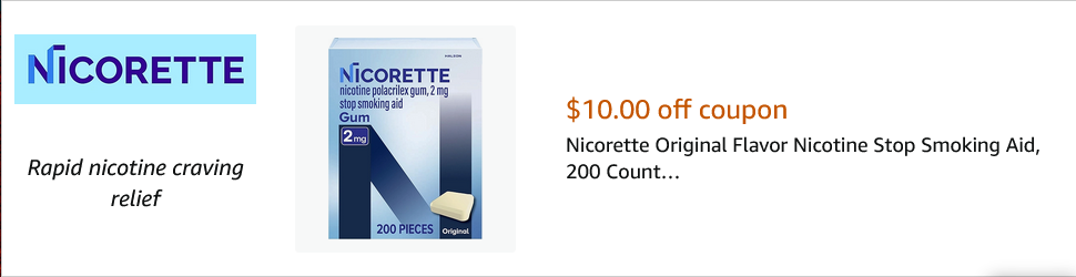 Nicorette campaigns first seen Jan 2026.
