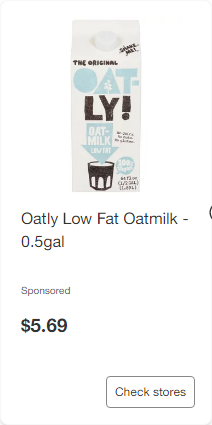 Oatly Oatmilk - 0.5gal
