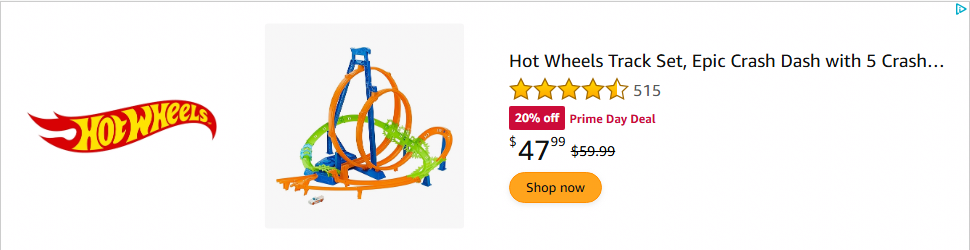 Hot Wheels campaigns first seen Jul 2025.