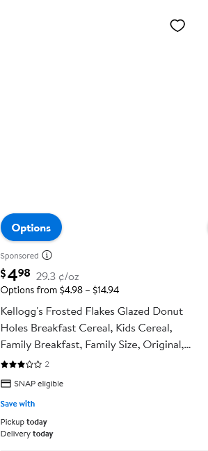 Kellogg's Cereal campaigns first seen Jan 2025.