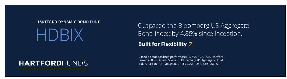 Hartford Funds Distributors campaigns first seen Mar 2025.