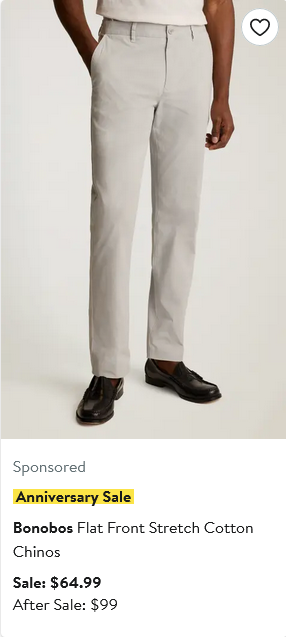 Bonobos campaigns first seen Jul 2025.