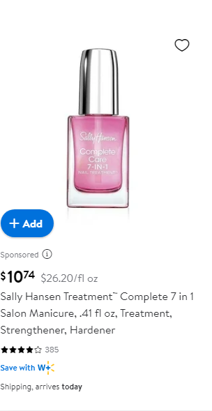 Sally Hansen Nails campaigns first seen Dec 2024.