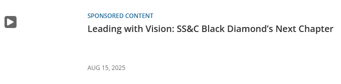 SS&C Technologies campaigns first seen Aug 2025.