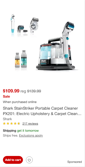 SharkNinja Operating campaigns first seen Feb 2025.