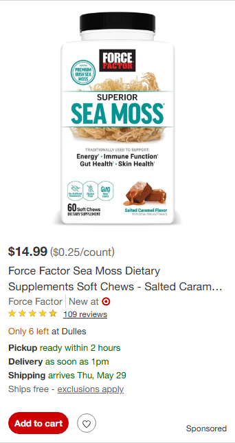 Force Factor campaigns first seen May 2025.