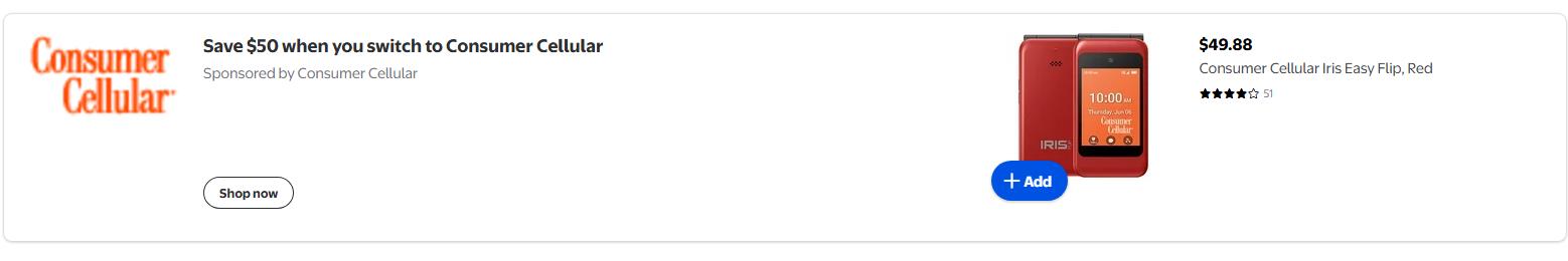 Consumer Cellular campaigns first seen Feb 2025.