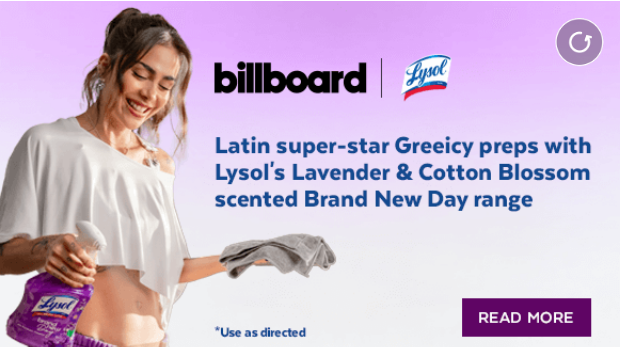 Lysol campaigns first seen Apr 2025.