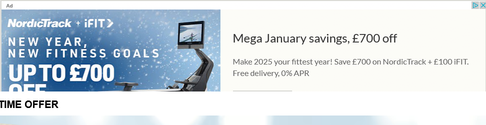 NordicTrack campaigns first seen Jan 2025.