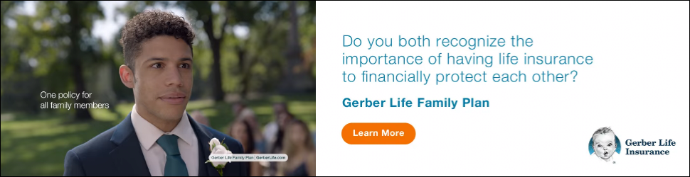 Gerber Life Insurance campaigns first seen Mar 2025.