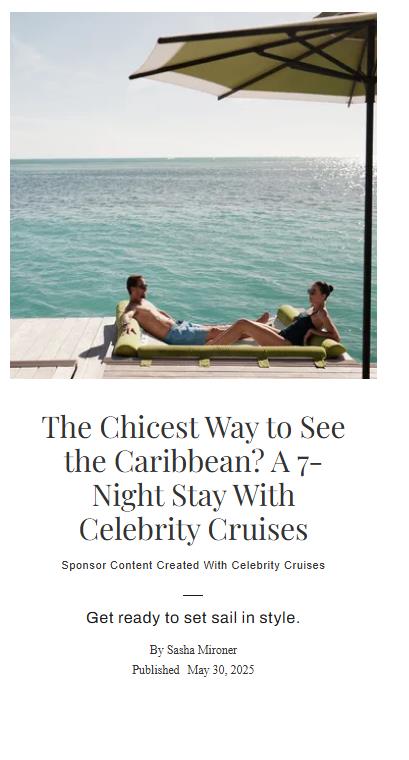 Celebrity Cruises campaigns first seen Jan 2026.