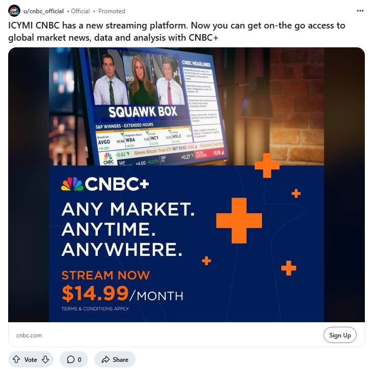 CNBC campaigns first seen Apr 2025.