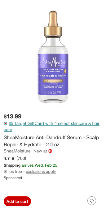 SheaMoisture campaigns first seen Feb 2026.