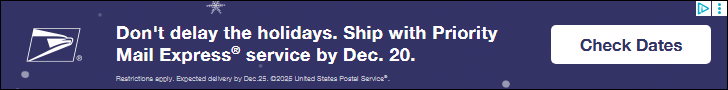 USPS United States Postal Service campaigns first seen Nov 2025.