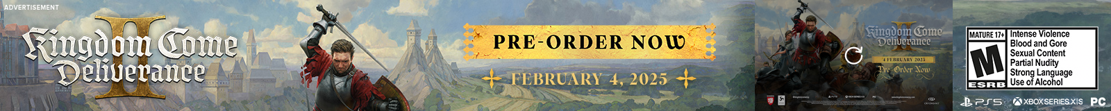 Deep Silver campaigns first seen Jan 2025.