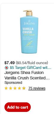 Jergens campaigns first seen Nov 2025.