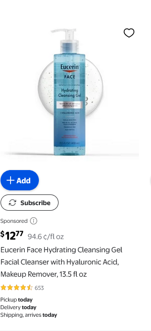 Eucerin campaigns first seen Sep 2025.